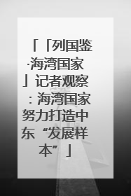 「列国鉴·海湾国家」记者观察：海湾国家努力打造中东“发展样本”