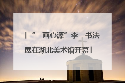 “一画心源”李一书法展在湖北美术馆开幕