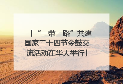 “一带一路”共建国家二十四节令鼓交流活动在华大举行