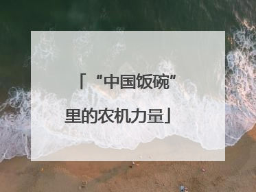 “中国饭碗”里的农机力量