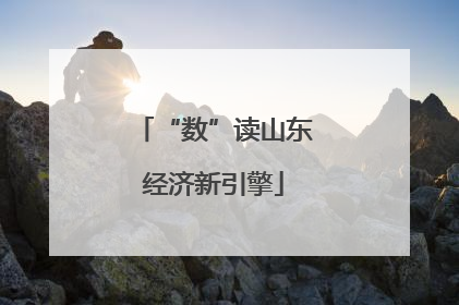 “数”读山东经济新引擎