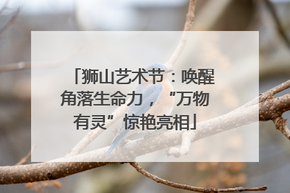 狮山艺术节：唤醒角落生命力，“万物有灵”惊艳亮相