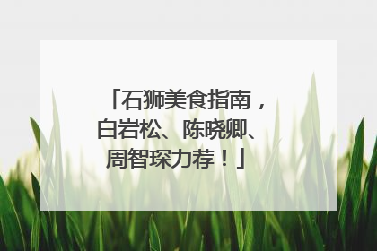 石狮美食指南，白岩松、陈晓卿、周智琛力荐！