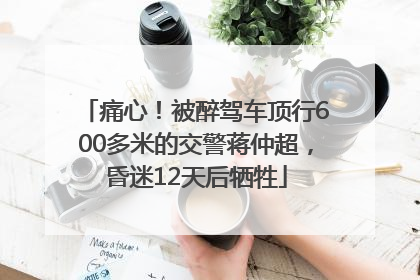 痛心！被醉驾车顶行600多米的交警蒋仲超，昏迷12天后牺牲