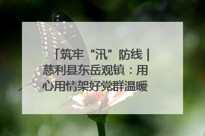 筑牢“汛”防线｜慈利县东岳观镇：用心用情架好党群温暖悠长的“连心桥”