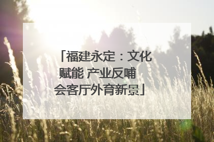 福建永定：文化赋能 产业反哺 会客厅外育新景