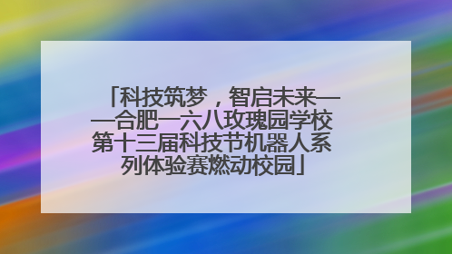 科技筑梦，智启未来——合肥一六八玫瑰园学校第十三届科技节机器人系列体验赛燃动校园