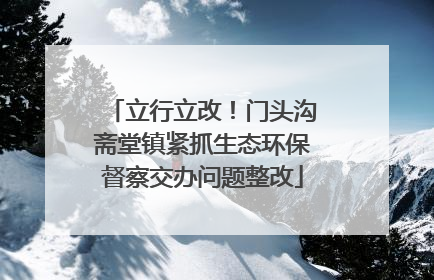 立行立改！门头沟斋堂镇紧抓生态环保督察交办问题整改