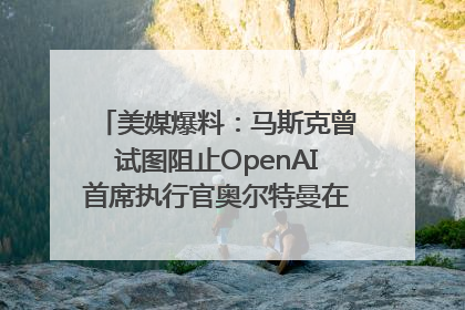 美媒爆料：马斯克曾试图阻止OpenAI首席执行官奥尔特曼在中东的AI交易