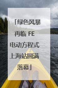绿色风暴再临 FE电动方程式上海站圆满落幕