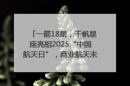 一箭18星，千帆星座亮相2025“中国航天日”，商业航天未来如何改变人类生活？｜海上生明月