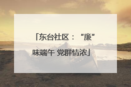 东台社区：“廉”味端午 党群情浓