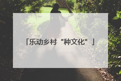 乐动乡村“种文化”