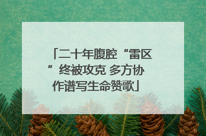 二十年腹腔“雷区”终被攻克 多方协作谱写生命赞歌