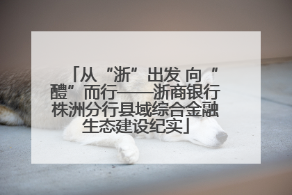 从“浙”出发 向“醴”而行——浙商银行株洲分行县域综合金融生态建设纪实