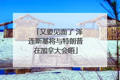 又要见面了 泽连斯基将与特朗普在加拿大会晤