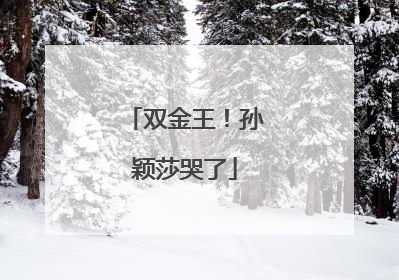 双金王！孙颖莎哭了