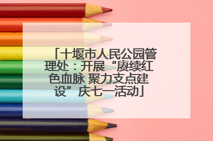十堰市人民公园管理处：开展“赓续红色血脉 聚力支点建设”庆七一活动