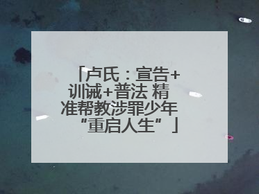 卢氏：宣告+训诫+普法 精准帮教涉罪少年“重启人生”