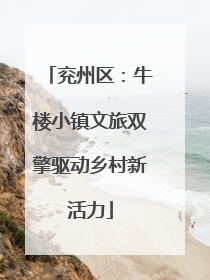 兖州区：牛楼小镇文旅双擎驱动乡村新活力