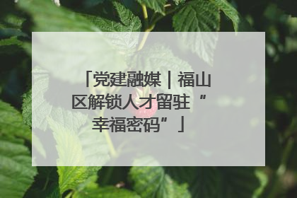 党建融媒｜福山区解锁人才留驻“幸福密码”