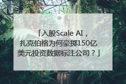入股Scale AI，扎克伯格为何豪掷150亿美元投资数据标注公司？