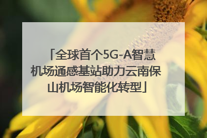 全球首个5G-A智慧机场通感基站助力云南保山机场智能化转型