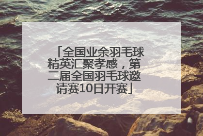 全国业余羽毛球精英汇聚孝感，第二届全国羽毛球邀请赛10日开赛