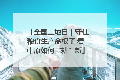 全国土地日｜守住粮食生产命根子 看中原如何“耕”新