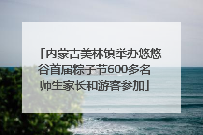 内蒙古美林镇举办悠悠谷首届粽子节600多名师生家长和游客参加