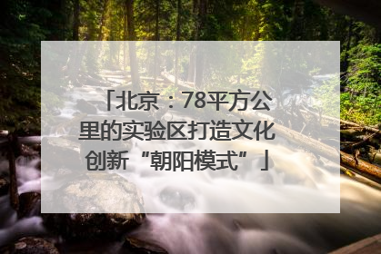 北京：78平方公里的实验区打造文化创新“朝阳模式”