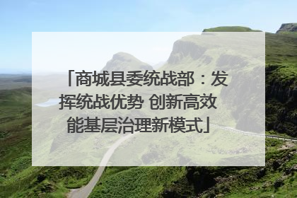商城县委统战部：发挥统战优势 创新高效能基层治理新模式