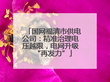 国网福清市供电公司：精准治理电压越限，电网升级“再发力”