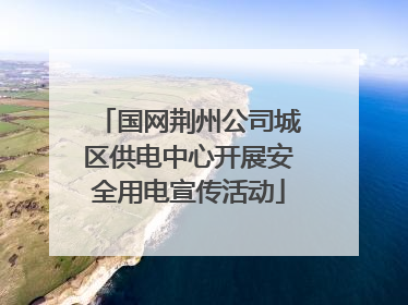 国网荆州公司城区供电中心开展安全用电宣传活动