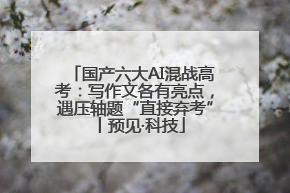 国产六大AI混战高考：写作文各有亮点，遇压轴题“直接弃考”丨预见·科技