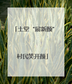 土堂“展新颜” 村民笑开颜