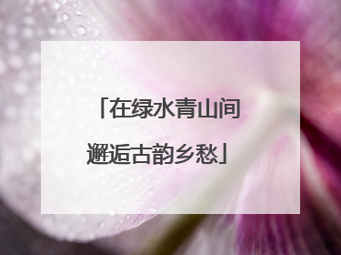 在绿水青山间邂逅古韵乡愁