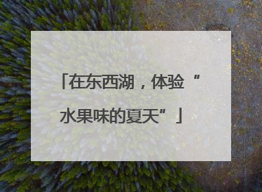 在东西湖，体验“水果味的夏天”