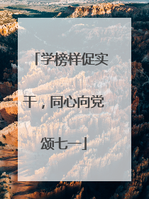 学榜样促实干，同心向党颂七一