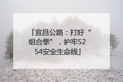 宜昌公路：打好“组合拳”，护牢S254安全生命线
