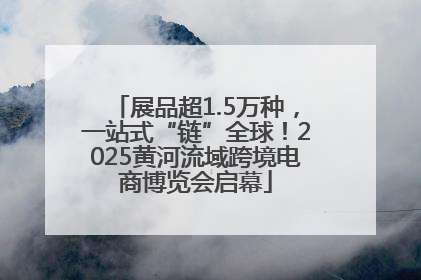 展品超1.5万种，一站式“链”全球！2025黄河流域跨境电商博览会启幕