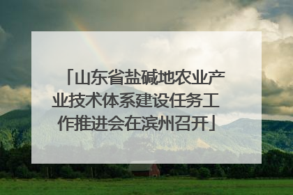 山东省盐碱地农业产业技术体系建设任务工作推进会在滨州召开