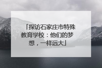 探访石家庄市特殊教育学校：他们的梦想，一样远大
