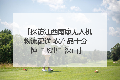 探访江西南康无人机物流配送 农产品十分钟“飞出”深山