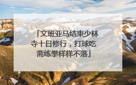文班亚马结束少林寺十日修行，打球吃斋练拳样样不落