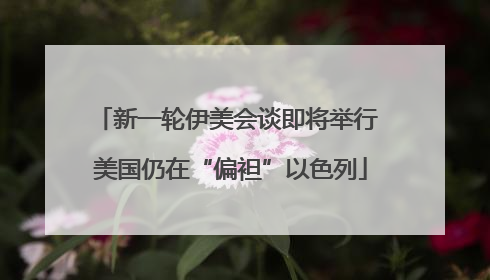 新一轮伊美会谈即将举行 美国仍在“偏袒”以色列