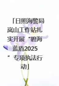 日照海警局岚山工作站扎实开展“碧海蓝盾2025”专项执法行动