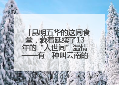 昆明五华的这间食堂，藏着延续了13年的“人世间”温情——有一种叫云南的生活之365天