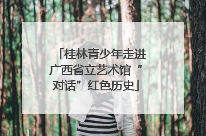 桂林青少年走进广西省立艺术馆“对话”红色历史
