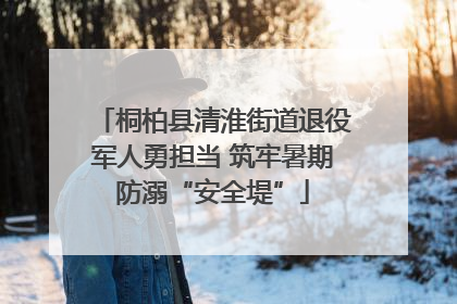 桐柏县清淮街道退役军人勇担当 筑牢暑期防溺“安全堤”